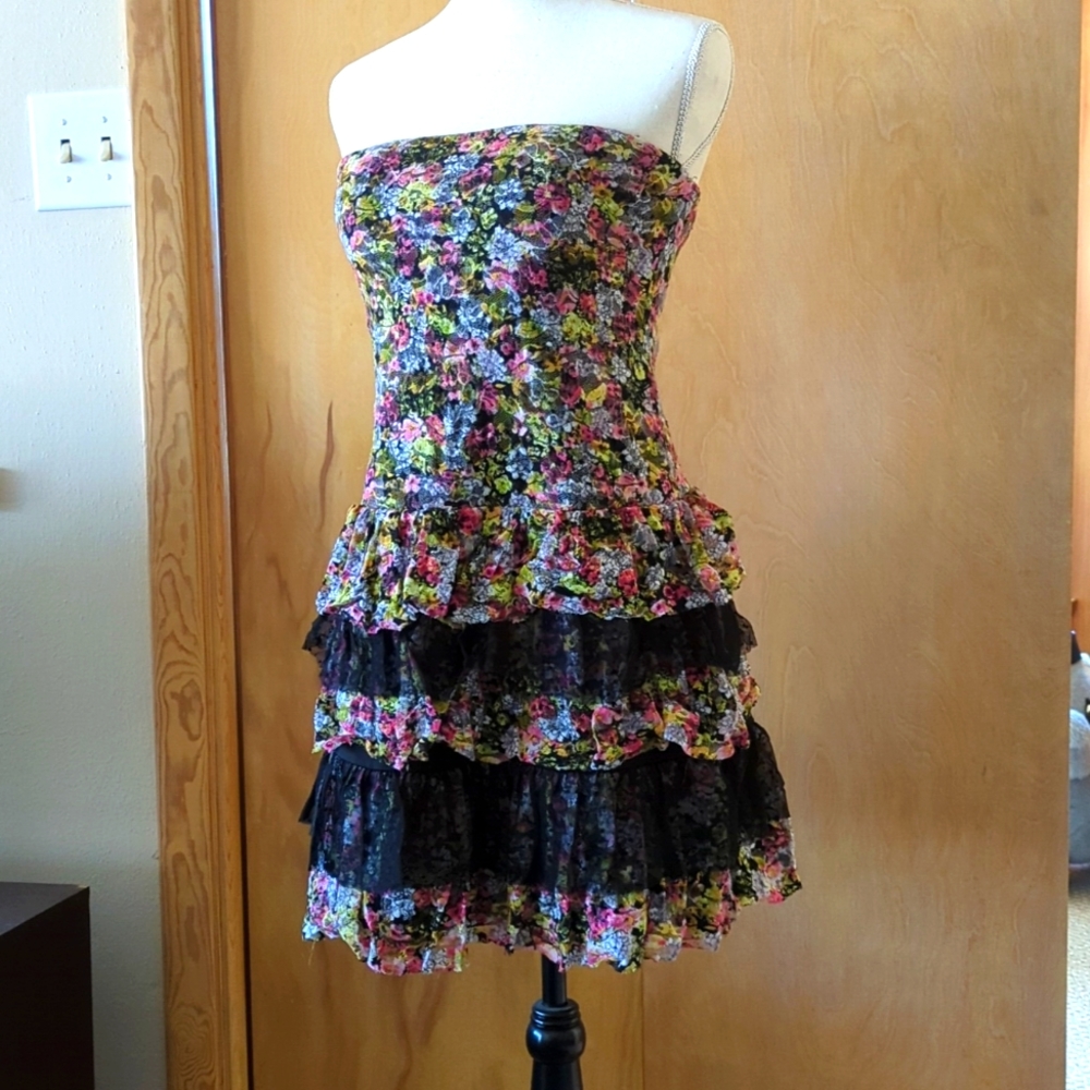 ◾💗strapless 100% synthetic dress💗◾